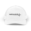 Impulsive Trucker Hat – Snapback Mesh Cap with EKG Wave Logo
