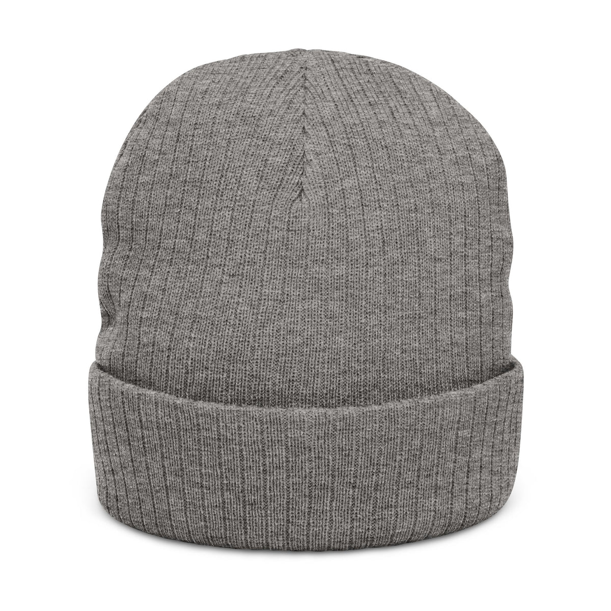 Embroidered 'IMPULSIVE' Ribbed Knit Beanie — Urban Pulse Fold-Over Winter Hat