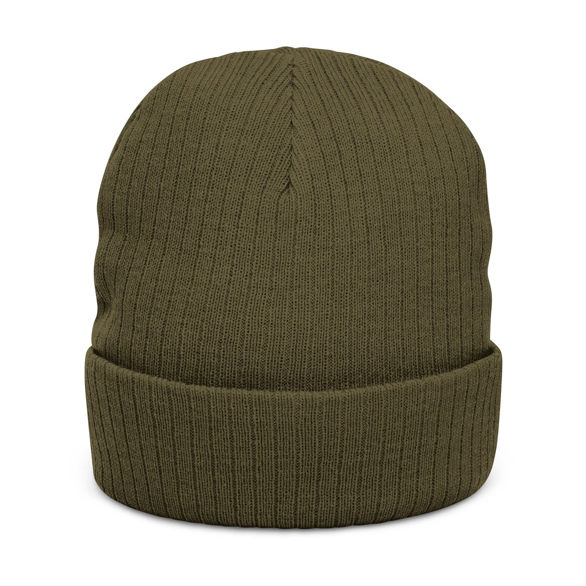 Embroidered 'IMPULSIVE' Ribbed Knit Beanie — Urban Pulse Fold-Over Winter Hat