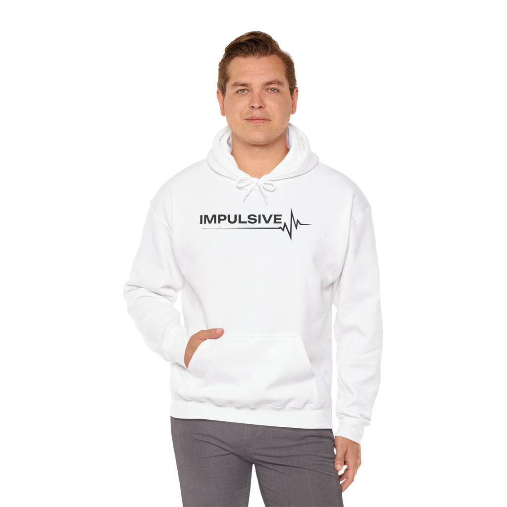 Impulsive Heartbeat Hoodie – Minimal EKG Graphic Pullover