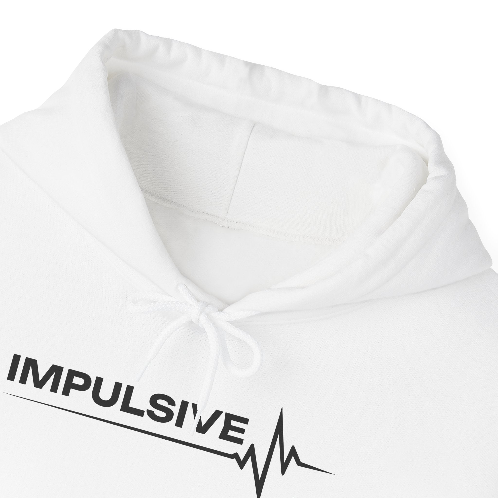 Impulsive Heartbeat Hoodie – Minimal EKG Graphic Pullover