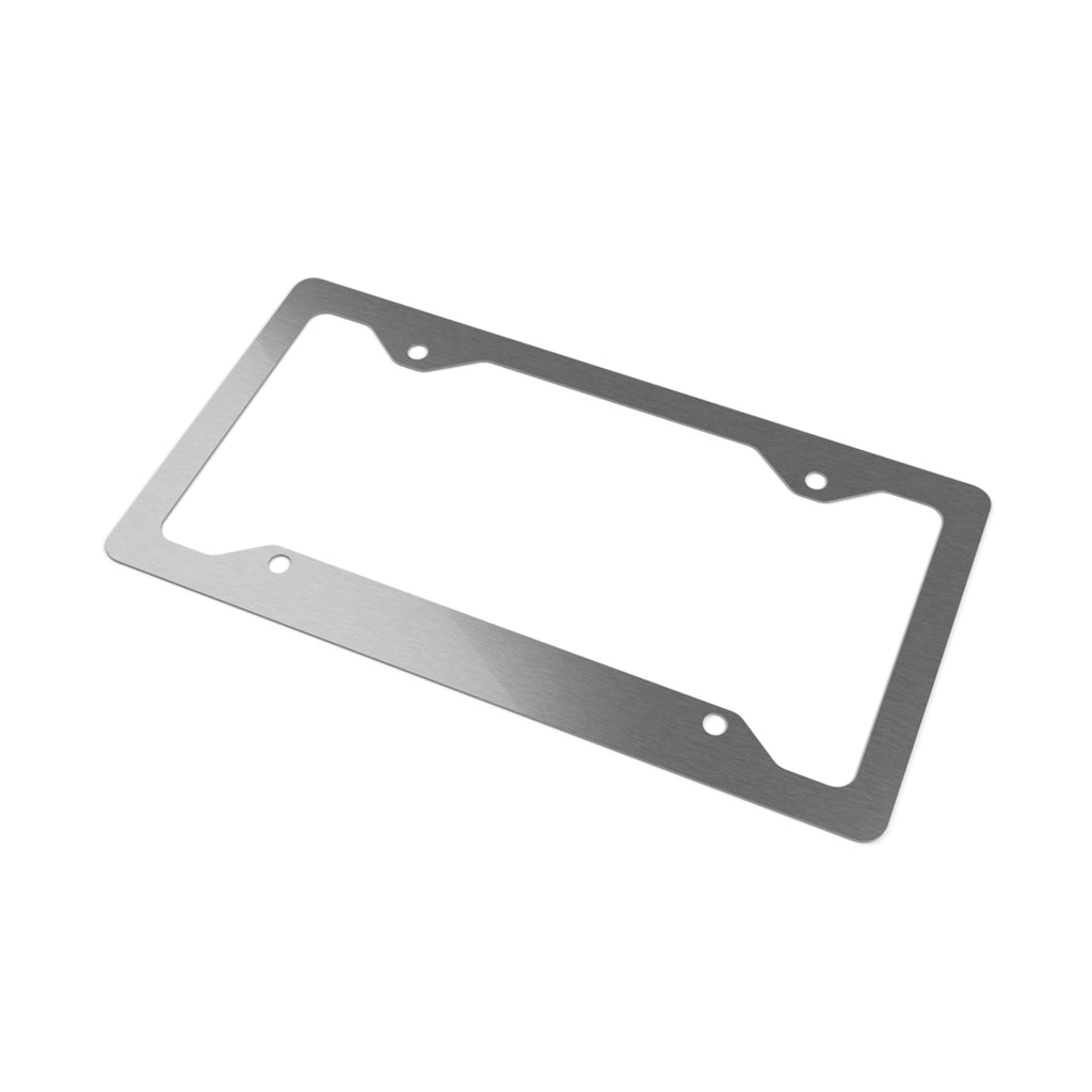Metal License Plate Frame — Sleek Stainless Steel License Plate Holder (Impulsive Logo)