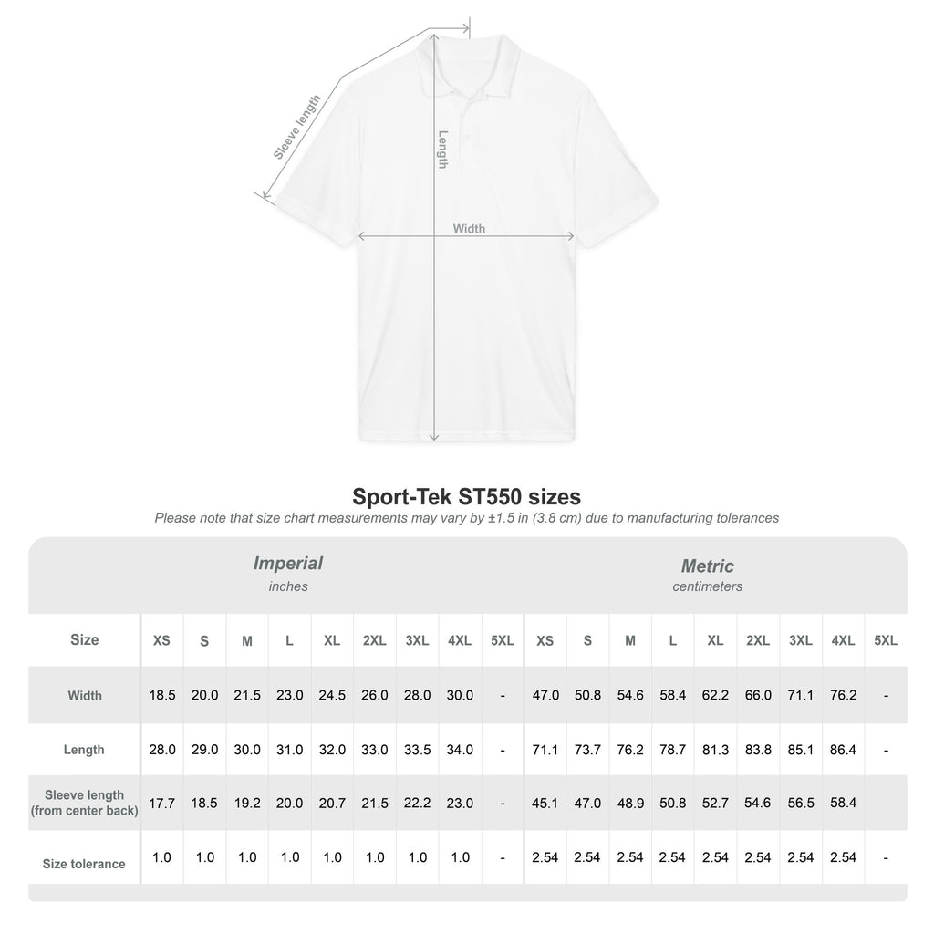 Emblazoned Performance Polo — 'IMPULSIVE' Logo Breathable Golf Shirt