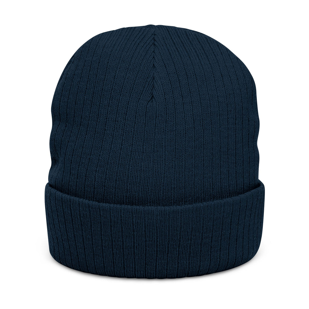 Embroidered 'IMPULSIVE' Ribbed Knit Beanie — Urban Pulse Fold-Over Winter Hat