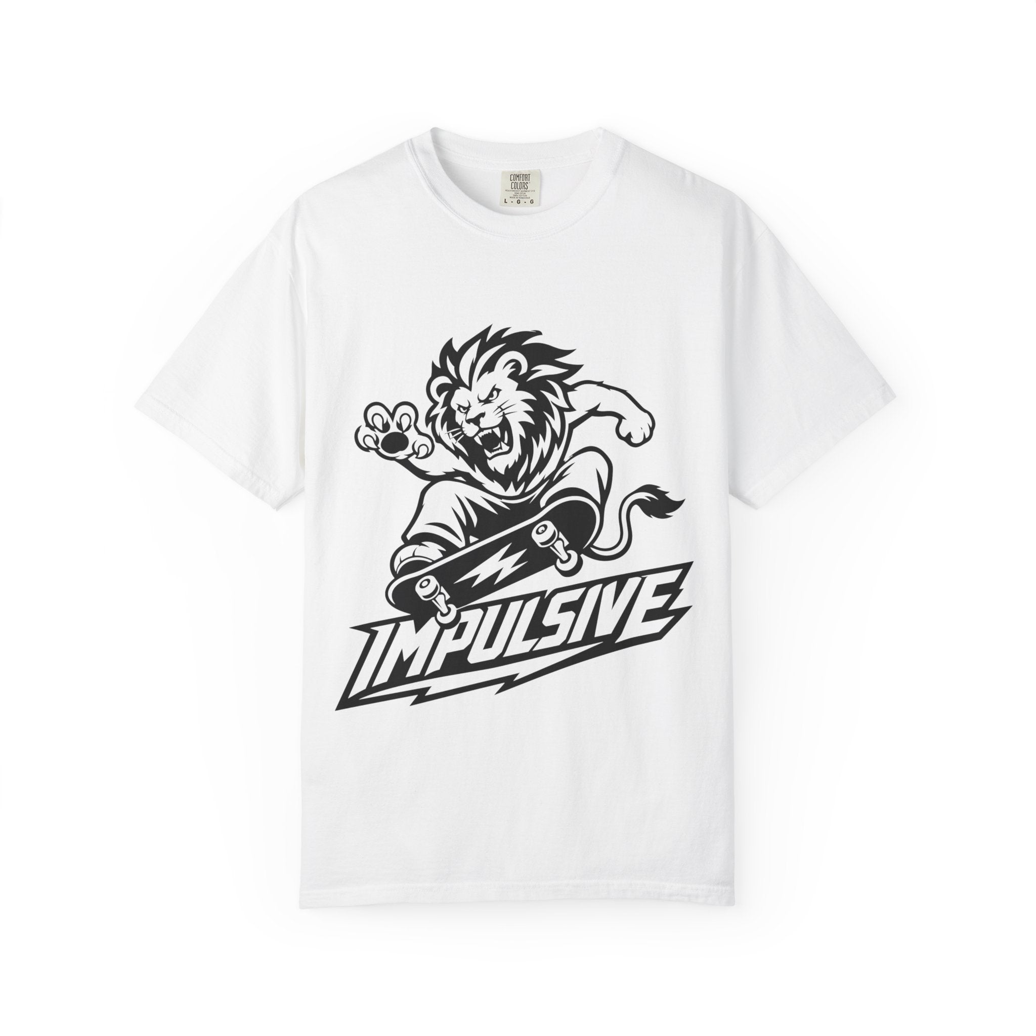 Impulsive Skate Lion T-Shirt — Graphic Skateboard Streetwear